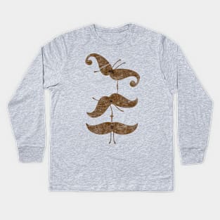 Stache Tricks Kids Long Sleeve T-Shirt